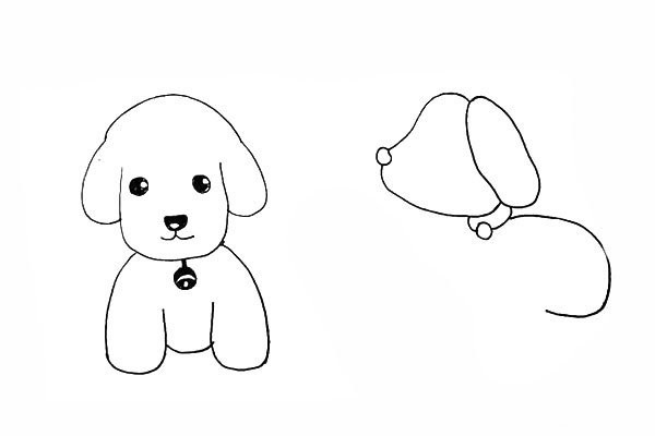 How to draw a cute puppy