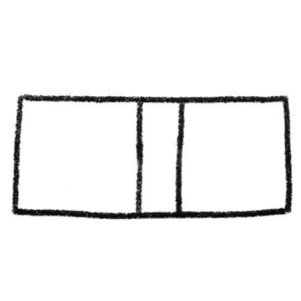 Use simple geometric figures to draw a bus