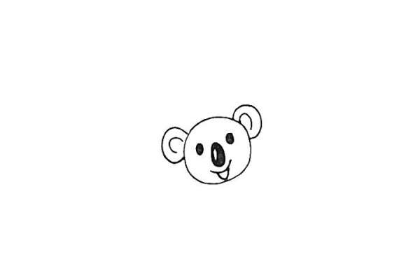 How to draw a koala in simple strokes