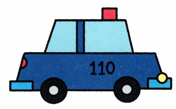 Simple drawing method of police car