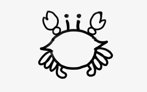 How to draw a crab