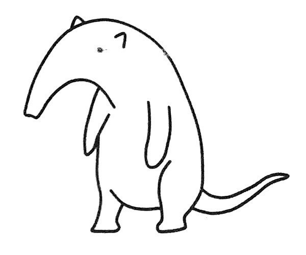 Simple strokes of anteater pictures