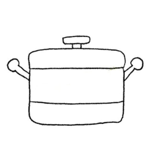 Simple drawing picture of pot