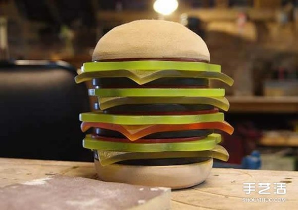 Cute and delicious? American style burger lamp concept design