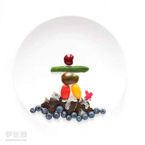 Art on the Plate uses vegetable and fruit kitchen waste to create a culinary canvas