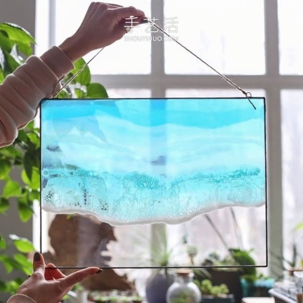 DIY resin wall hangings and pendants, outline the beauty of the waves! 