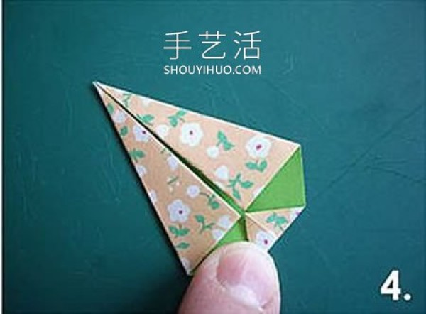 Super simple illustration of how to fold a seven-pointed star