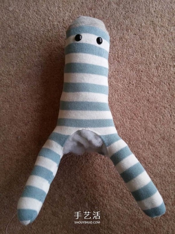 Simple homemade rag doll! Illustration of how to make sock monkey