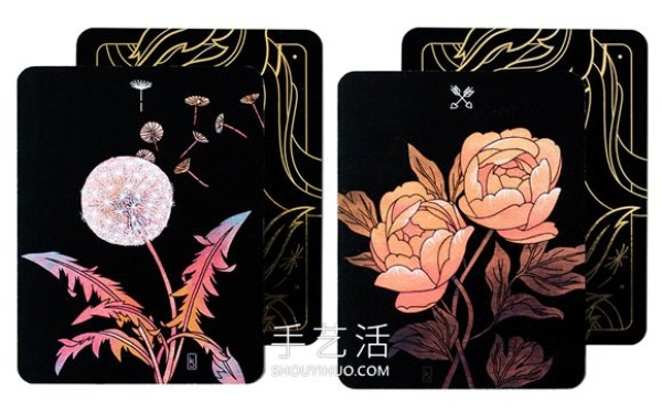 Hand-drawn plant tarot cards! Combining mystical divination, flower meaning and philosophy