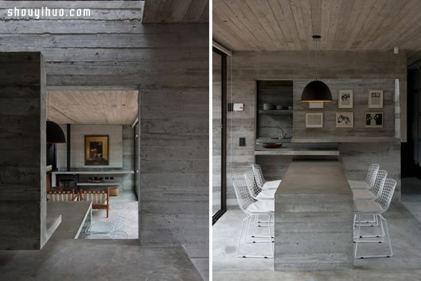 Residence decoration design of concrete villas in the jungles of Argentina