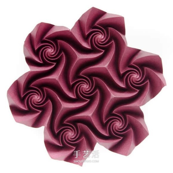 The three-dimensional paper ball flower art that combines the beauty of Japanese medicinal jade and mathematical geometry