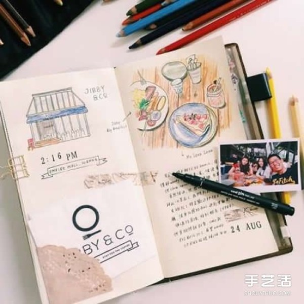 The travel diary made by a Malaysian girl is so cute! 