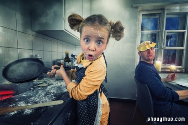 Creative childrens growth photos: I also want to have a dad who can use PS