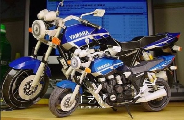 YAMAHA XJR1300 Classic Motorcycle Paper Model Award