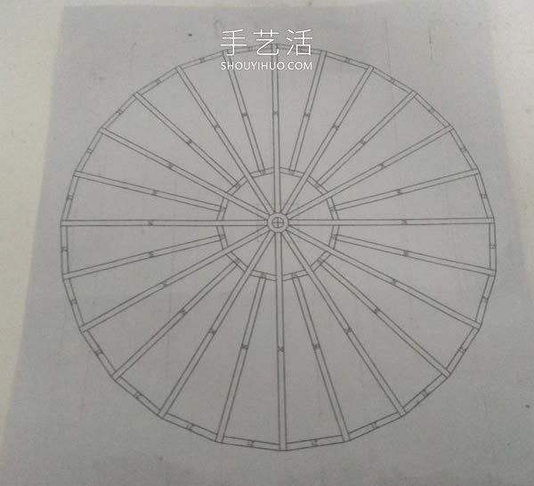 Mini waterwheel model making method with drawings