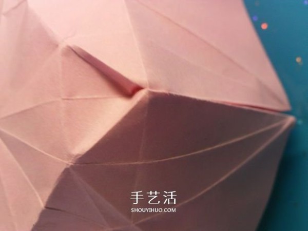 How to fold a 3D origami diamond into an oversized gift for your girlfriend