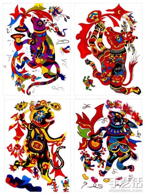 Appreciation of Ansai folk painting and art works