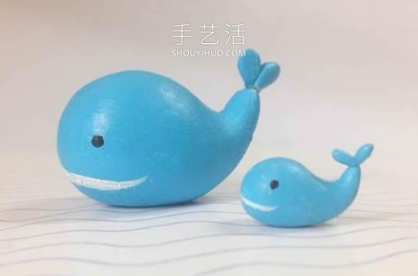 Tutorial on how to make hand-made whale gifts with ultra-light clay