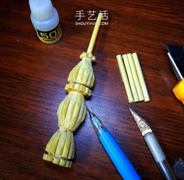 Tutorial on how to make ancient pagodas with disposable chopsticks