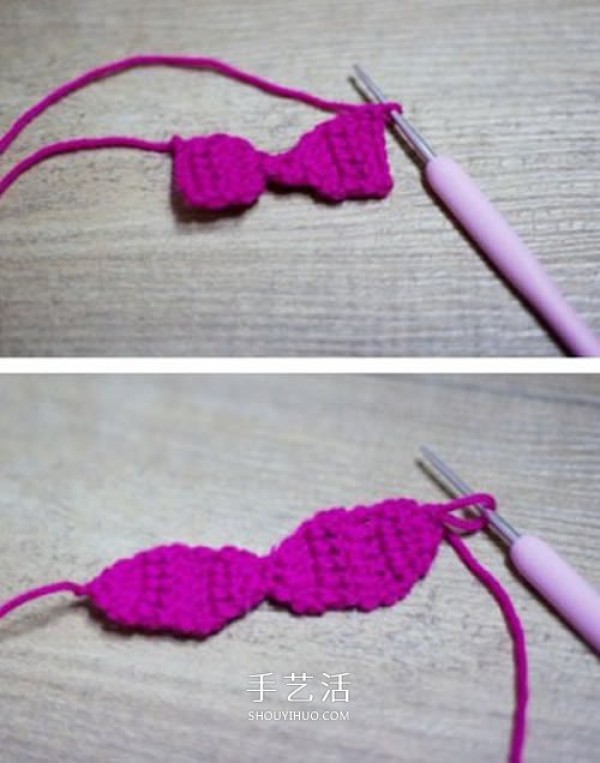 How to knit wool bows and crochet mini bow accessories