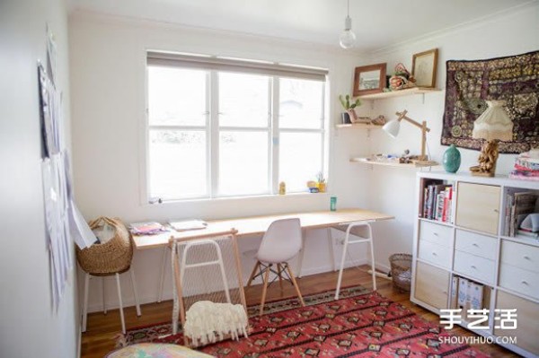 Bohemian-style home offices inspired by clothing designers