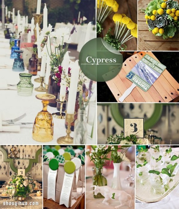 10 super beautiful wedding decoration color matching DIY