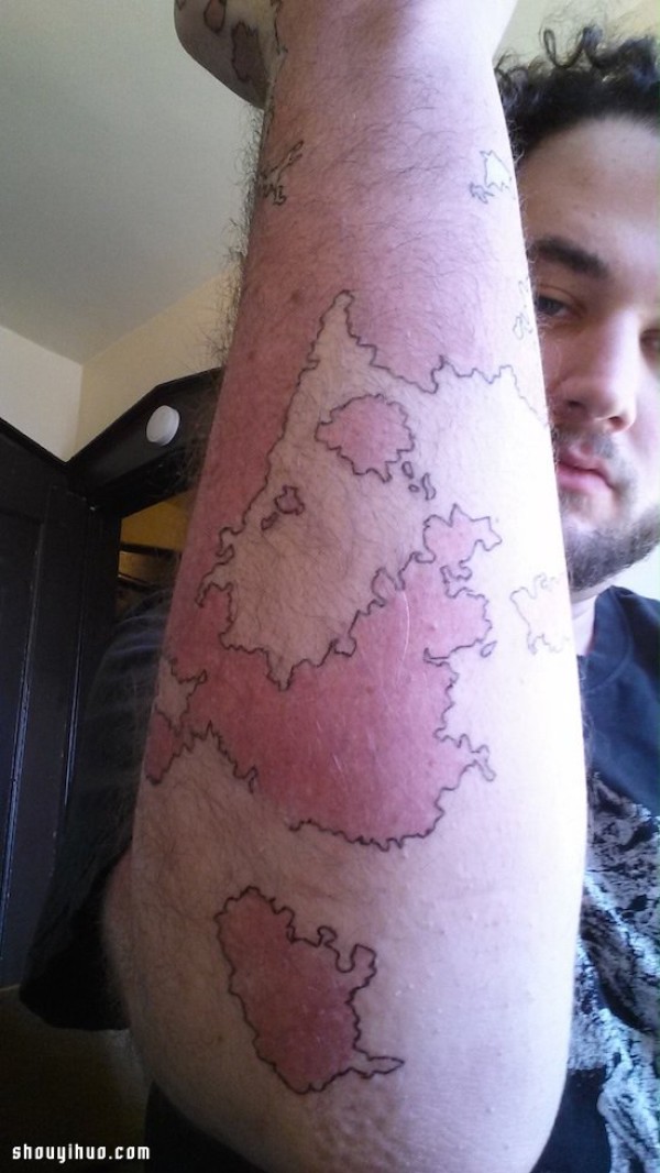 Inspirational Birthmark Brother, draw a world map of your own! 