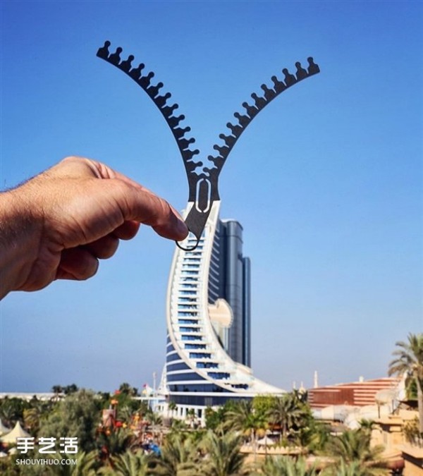 When paper-cut art meets architecture, he destroys landmarks around the world! 