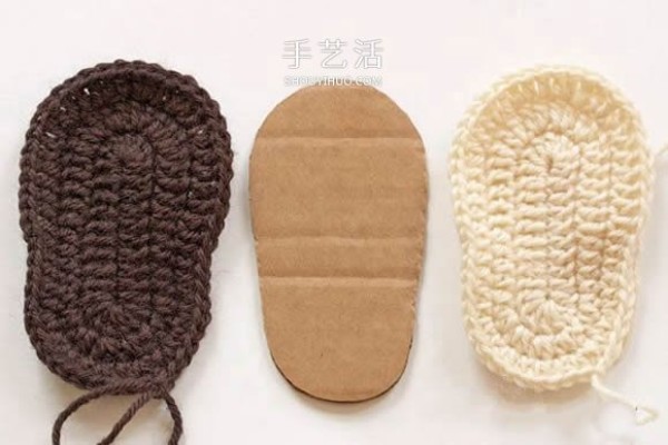 UGG style baby shoe knitting method crochet warm baby shoes