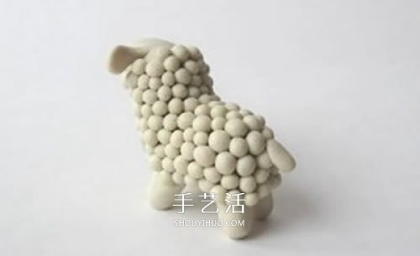 Ultra-light clay DIY diagram of making long-horned lamb and horned sheep clay