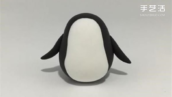 Ultra-light clay penguin tutorial, cute little penguin making illustrations with clay