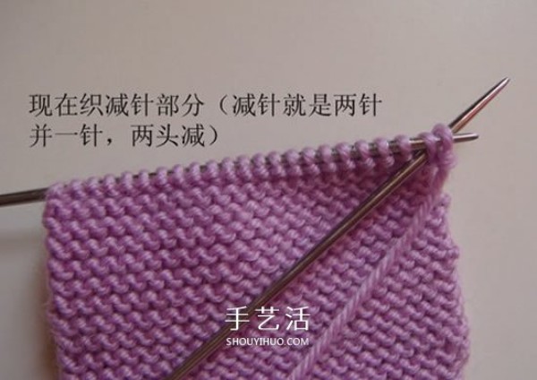 The knitting method of high shoe tube baby shoes and stick knitting baby warm woolen shoes