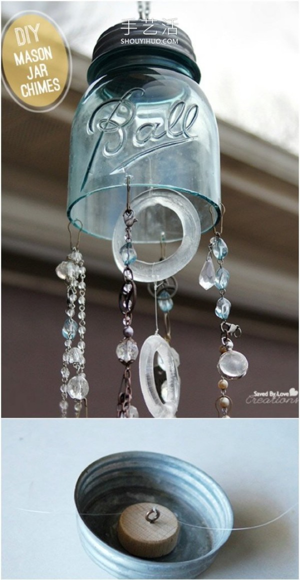 Reuse old waste! Tutorial on homemade creative spring wind chimes