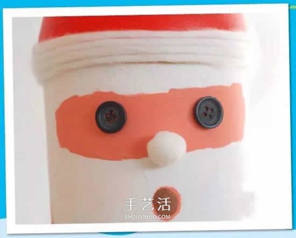 Cute long-legged Santa Claus handmade simple drink bottles reused