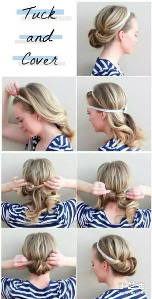 9 illustrated tutorials on braided hair that can be easily done in five minutes