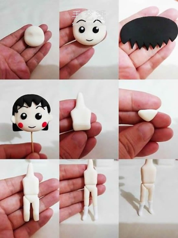 Clay cherry balls tutorial step pictures