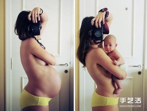 Photography that captures the warmest moments between pregnant mother and baby