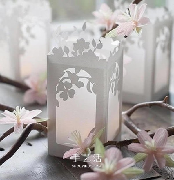 How to make carved paper lanterns from exquisite Chinese style lantern cardboard