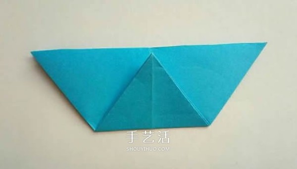 Five-cornered star origami illustration, how to fold an inner and outer double five-pointed star