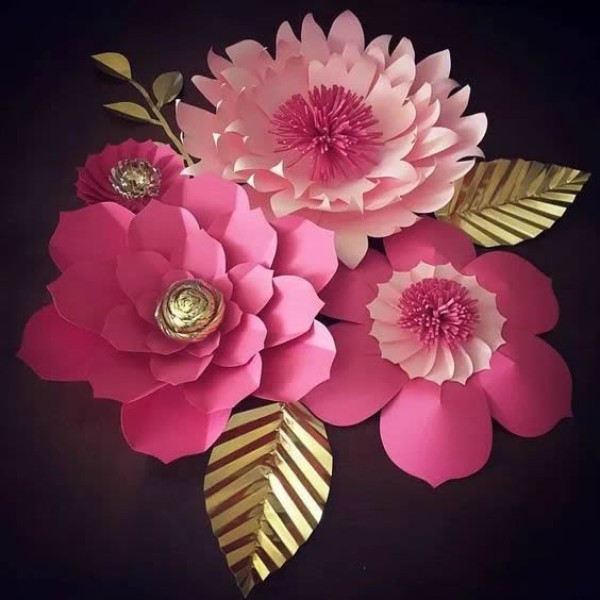 How to make handmade paper flowers with many beautiful paper flowers with complete illustrations