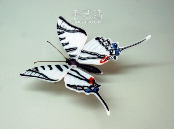 Realistic butterfly glass sculpture! Based on an endangered butterfly