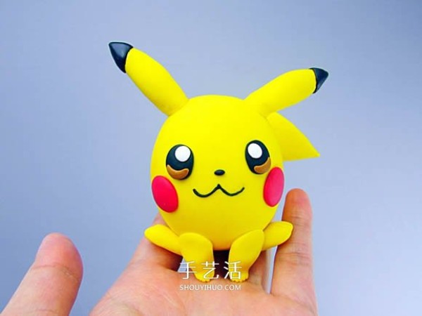 Illustrated tutorial on how to make ultra-light clay Pikachu