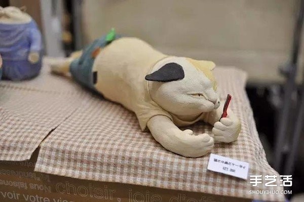 Clay Fat Cats handmade works, appreciate the exquisite cat clay works pictures