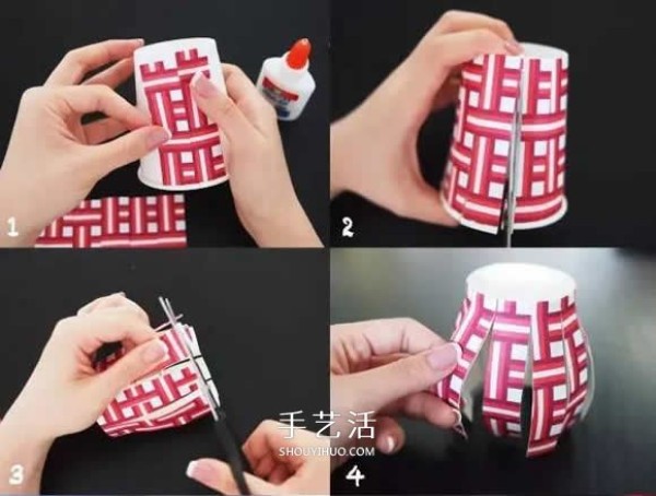 How to make Chinese style lanterns and DIY paper cup lanterns with full New Year flavor