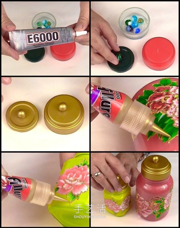 How to make a ginger jar, just a glass jar! 