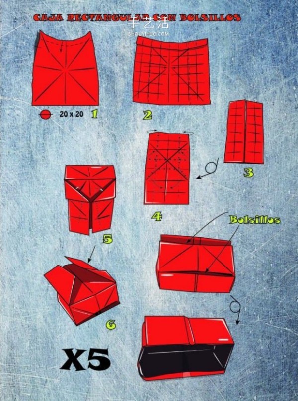 Illustration of the origami method of the formula racing car. The work looks very realistic! 