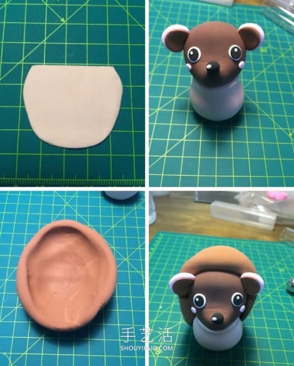 Tutorial on how to make cute cartoon hedgehogs from clay