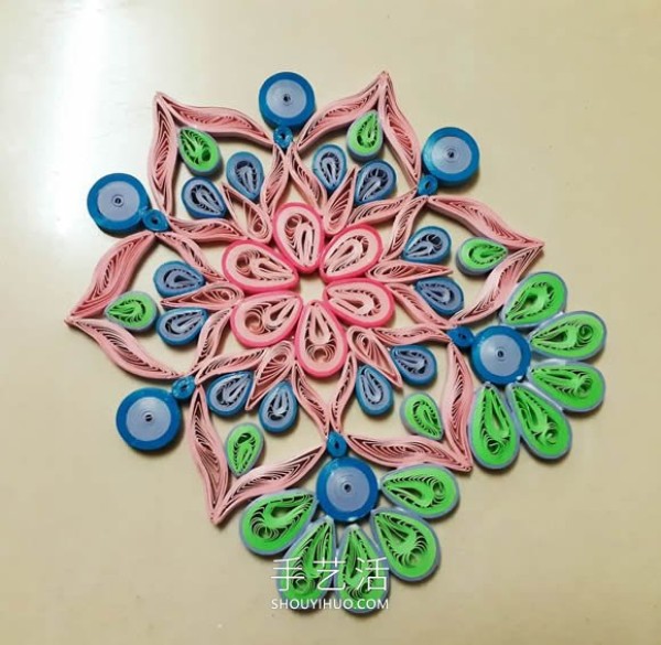 Symbolizes good luck and good luck! Tutorial on making paper mandala flowers