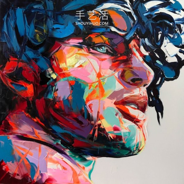 Vivid colors and textures! Appreciation of palette knife portrait paintings