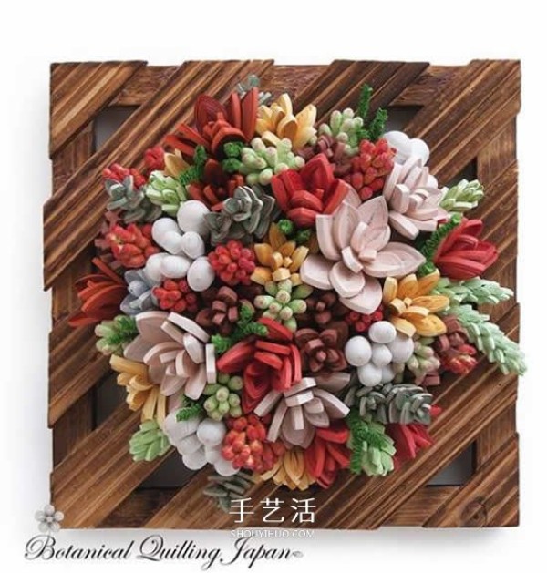 Its so beautiful! A collection of pictures of handmade three-dimensional paper flower works